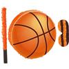 WOONEKY Pignatta Compleanno Forma di Pallone da Basket con Bastone e Benda Completo per Giochi Festa Tema Sport e Ragazzi