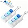 YskerrigToy Pulsante Tastiera Antistress Giocattolo, 2 Pezzi Tastiera Fidget Toy, con Pulsanti per Decompressione Decorazione，Pulsante Tastiera Antistress Giocattolo, 4 Colori Blu Graduali