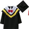 Generico Toga Bambino Set Toga E Tocco per Bambini 2-14 Anni Costume da Laureato con Stola Cappello E Nappina 2026 Abito Diploma per Asilo Scuola Materna Primaria Kit Completo Graduazione