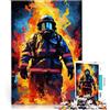 LKASGCBY Puzzle 1000 pezzi per adolescenti Fiamma del pompiere Difficile da completare ma divertente e umoristico è ideale come regalo per tutta la famiglia 38x26cm