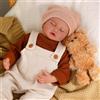 BABESIDE Bambole Reborn - 43 cm Bambole Realistica da corpo in Tessuto, Testa e Arti in Vinile - Bambolotto Maschio Neonato Completa di Accessori, Adatta a Bambine dai 3 Anni+