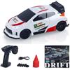 wheelfun 2.4GHz 1:43 RC Drift Car High Speed 4WD Racing Vehicles RTR Mini Car Toy Model Radio Battery Lights Giroscopio Hobby Grade Model