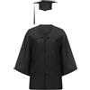 Generico Toga Bambino Set Toga E Tocco per Bambini 2-14 Anni Costume da Laureato con Stola Cappello E Nappina 2026 Abito Diploma per Asilo Scuola Materna Primaria Kit Completo Graduazione