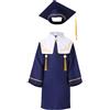 Generico Toga Bambino Set Toga E Tocco per Bambini 2-14 Anni Costume da Laureato con Stola Cappello E Nappina 2026 Abito Diploma per Asilo Scuola Materna Primaria Kit Completo Graduazione