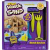Kinetic Sand, Beach Day Fun Playset with Castle Molds, Tools, And 12 oz. of for Ages 3 And Up