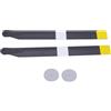 Generic Pale del Rotore per Elicottero RC Bilanciate con Precisione, stabilità Migliorata, Installazione Semplice per RC ERA C032 UH-1 (BLACK)