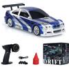 Wheelfun 1/43 RC Scala Pronto all'uso Auto da Corsa Telecomando Drift Auto 4WD Mini con Luci LED