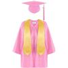 RUIRUILICO Toga Laurea Bambino 2026 Toga Laureato con Cerniera Stola Cappello Laurea Bambini con Nappa 4 Pezzi Costume da Spettacolo per Cerimonia di Laurea 2-12 Anni