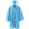 Generico Toga Bambino Set Toga E Tocco per Bambini 2-14 Anni Costume da Laureato con Stola Cappello E Nappina 2026 Abito Diploma per Asilo Scuola Materna Primaria Kit Completo Graduazione