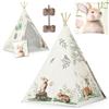 Nukido Tenda Per Bambini Da Gioco Tenda Teepee Interno Esterno Per Cameretta Beige