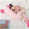 MorisMos Axolotl - Cuscino XXL lungo 122 cm, regalo di compleanno per bambini, colore: Rosa
