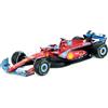 Burago Bburago - Ferrari SF24 F1 Miami 2024#Leclerc con casco - Auto in miniatura in metallo 1/18 - Modello ufficiale Ferrari Formula 1 Stagione 2024 - Dettagli molto realistici - Ferrari Collector Edition