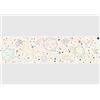 AG Design Bordura Adesiva Spazio Disegnato Beige, AWBD 8534 | Impermeabile e Decorativa per Cameretta Bambini per Bambina e Bambino | Pellicola Multicolore | Larghezza 500 x Altezza 13,8 cm