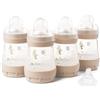 MAM Biberon anti-coliche Easy Start | Confezione da 4 (4 x 160 ml) | Biberon autosterilizzante | Tettarelle MAM a flusso lento taglia 1 + 1 tettarella flusso medio misura 2 | unisex (vari disegni)