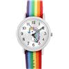 Brecjon Orologio da polso per bambine e bambini, con unicorno, impermeabile fino a 5 ATM, multicolore e arcobaleno