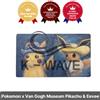 Pokémon Center Tappetino da gioco autoritratti Pikachu & Eevee Pokemon Center x Van Gogh Museum