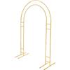 Deurqund Arco per matrimonio, struttura in metallo dorato, doppio tubo, 150 x 60 x 220 cm, supporto ad arco per matrimonio, arco per palloncini