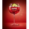 ileauxtresors 6 Bicchieri Rosso Campari Tonic