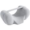 FLCPJGV Cuscino per Dormire Supino con Supporto Ortodontico Memory Foam Sostegno Testa Collo Traspirante Copertura Rimovibile Adatto per Sedia a Rotelle Divan, Grigio Chiaro