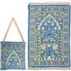 Abiyou Tappeto di Preghiera Musulmana, Tappeto da Preghiera Musulmano, Tappeto di Preghiera Islamica, Tappeto Preghiera Musulmano, Tappeto di Preghiera Islamico, per Ramadan (Blu)