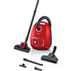 Bosch BGB41PET1 - Aspirapolvere con sacco, traino, 600 watt, rosso