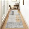Siunwdiy Tappeto da Cucina Moderni 3 metri Grigio Tappeto Passatoia Tappeto Cucina Antiscivolo Lavabile Tappeti Runner Lungo Tappeto per Cucina, Corridoio,Soggiorno,Camera ，60x300cm