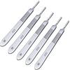 Panther Surgical Set di 5 maniglie per bisturi in acciaio inox, per lavori chirurgici, per lavori chirurgici, podologia, veterinario, modellismo, arte artigianale, n. 3 manici BP per bisturi