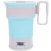 Depisuta Bollitore Elettrico Pieghevole, Bollitore da Viaggio Pieghevole a Doppia Tensione 800ML 110V 220V Bollitore da tè Elettrico Portatile Piccolo con Maniglia Telescopica (Spina UE