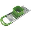 SENRISE Spatzle - Spatzle - Spatzle in acciaio inox, strumento per fare spaghetti e gnocchi, con spintore di sicurezza e manico comodo, raschietto per pasta da cucina, verde