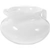 SHINEOFI Bricco in Ceramica Bianco per Latte e Salse, Capacità Moderata, Facile da Pulire, Design Semplice e Rotondo per Cucina e Tavola Elegante
