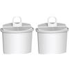 Trade-Shop 2 cartucce di ricambio per filtro dell'acqua, compatibili con Braun 3066 3067 3068 3069 3070 3071 3072 3076 3102 3104 3105 3106 3108 3111 3112 3