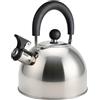 Generic DC Casa, Bollitore per Tutti i Fornelli, Bollitore ad Induzione, 2,5L, con Fischietto, Impugnatura Anti-Scottatura, Coperchio Atermico, in Accioio Inox