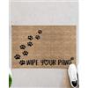 Generic zerbino ingresso casa Zerbino divertente per interni ed esterni con scritta Wipe Your Paws Dog