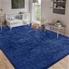 CHENMIAO Tappeto Salotto 70 x 170 cm Antiscivolo Morbido e Soffice Tappeti Camera da Letto Dimensioni Diverse, con Fondo Antiscivolo per Interni, Cameretta Dei Bambini, Blu Scuro