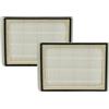 vhbw 2x filtro compatibile con Siemens VS55B25/02, VS55B25/05, VS55B25/06 aspirapolvere - filtro HEPA aria di scarico grigio/nero/bianco