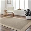 Livabliss Cairns Tappeto da Esterno ed Interni Tappeto Esterno Terrazzo Moderne, per Giardino, Balcone, Stile Boho Tappeti Ampi Dimensioni, 117x166 cm Beige e Nero
