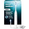 Philips Sonicare Spazzolino elettrico serie 5900 - Tecnologia Sonicare di nuova generazione, sensore di pressione, 6 impostazioni di spazzolatura, SmarTimer, BrushPacer, autonomia di 21 giorni, bianco