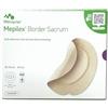 Mepilex Mölnlycke Mepilex Border Sacrum 15x15 cm | Medicazione in Schiuma di Silicone a 5 Strati per Ulcere da Pressione | Tecnologia Safetac | 5 Pezzi.