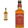 Jack Daniel's Tennessee Honey-Il tradizionale Tennessee Whiskey con aggiunta di liquore al miele. Gusto morbido e avvolgente. Vol 35% - 100 cl & Tennessee Fire - 70 cl