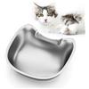 IMIPAW Ciotola in acciaio inossidabile - Ciotola per erogatore automatico di cibo per gatti o cani piccoli, baffi per gatti sollievo faticoso, forma amichevole e facile da pulire
