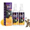 OSDUE Spray Anti Rosicchiamento per Gatti,2PCS 100ml Naturale ed Efficace Spray per Gatti per Interni ed Esterni, Impedisce ai Gattis di Graffiare Mobili,Tappeti,Tende e Piante, Ingredienti Naturali