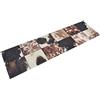 vidaXL Tappeto da Cucina Lavabile Pelle Animali 45x150 cm Velluto