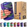 MeriWoolArt Corda Macramè 3mm 200m - Fil di Cotone Colorato - Spago Macrame di Corda Singola - Filato Morbido Macramè Cotone Riciclato Oeko-Tex - Fai da te Macramè Arredamento per Casa Boho