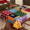 Hixingo Tovaglia Cerata Impermeabile, Tovaglia Plastificata PVC Rettangolare Antimacchia Stile Patchwork Copritavolo Giardino Esterno Proteggi Tavolo per Feste Cucina (Stile Patchwork,120x180cm)
