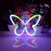 TTY LED Butterfly Neon Segni Luce, LED Decor Luce Notturna Carina Camera Decorazione Della Parete Batteria o USB Powered Art Decorativo Ufficio Dormitorio Regalo Party (Multicolor)
