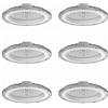 JANDEI - High Bay UFO DOB LED, Bianco 6000K, Alta Potenza con 110 Lm/Watt PF 0,95 6KV, Faretto per Esterni IP65. Perfetto per Ambienti Industriali, Magazzini, Garage... (100w, 6, Pacco)