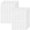 JurciCat 10Pezzi Adesivi Piastrelle Cucina Bagno 3D Autoadesivi Per Piastrelle Rimovibili Impermeabili Per Mattonelle Adesive Cucina Decorazione Pareti Decorazione (22.9x29cm)（Bianco）