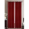 HOME ZEN HOUSEHOLD LINEN TENDA SINGOLA 1 PANNELLO IN LINO CANAPONE 140X280 CON 8 ANELLI IN LINO SEMICOPRENTE LUMINOSO TINTA UNITA ELEGANTE PER CAMERE LETTO SALA CUCINA SOGGIORNO Bordeaux