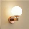 TEKHOME Applique da Parete Moderna G9, Lampada da Parete con Sfera in PE Opalino, Colore Oro, Design Elegante per Camera da Letto Soggiorno Corridoio - AQ38