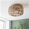 Lightbox Lampada da soffitto in stile nature - Plafoniera boho - altezza 23 cm - Ø